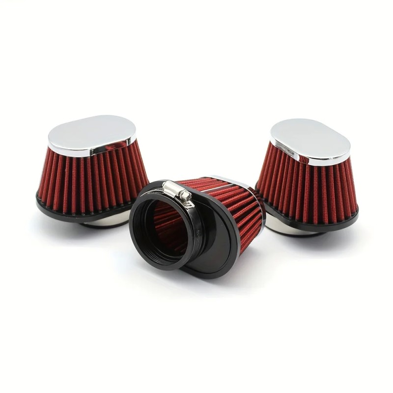 Universal Red Cone Air Filter for Motorcycles and Mini Bikes
