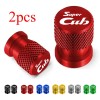 2-Pack Tire Valve Stem Caps for Honda Super Cub Models