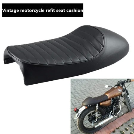 Vintage Cafe Racer Hump Seat Bag for Yamaha, Kawasaki, & Honda