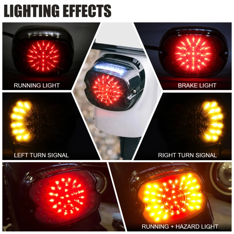 Harley-Davidson Motorcycle LED Tail Light for Sportster & Dyna