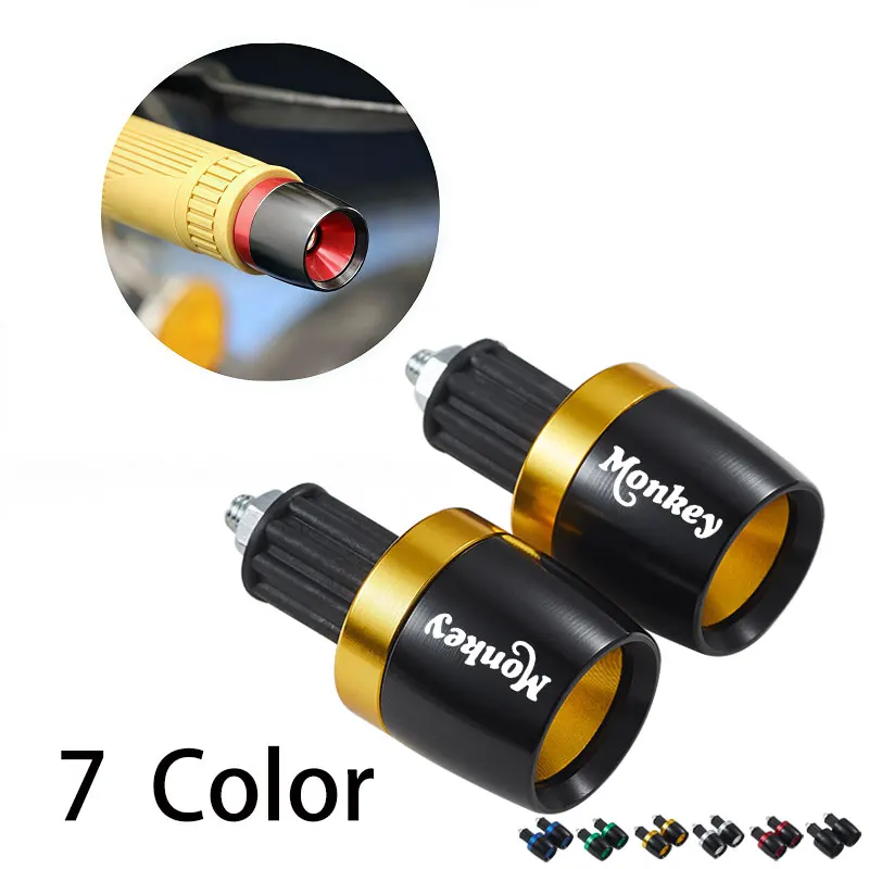 CNC Aluminum Handlebar End Caps for Honda Monkey 125