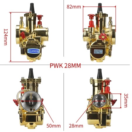 Universal KEIHIN PWK Carburettor with Jet Set for 2T & 4T Bikes