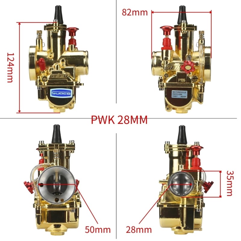 Universal KEIHIN PWK Carburettor with Jet Set for 2T & 4T Bikes