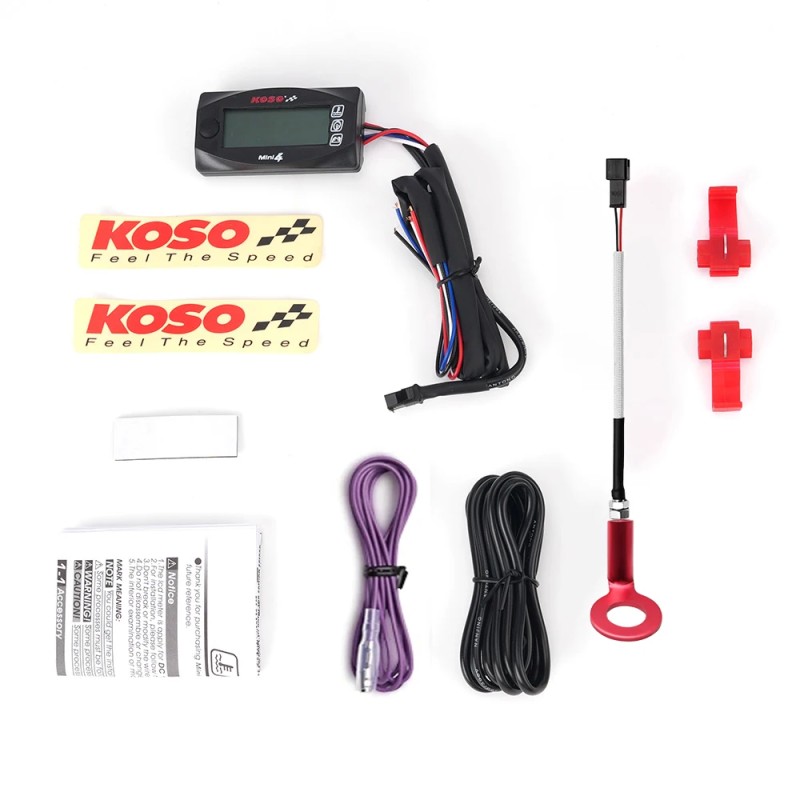 Koso 4-in-1 Motorbike Cylinder Temperature and RPM Meter
