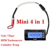Koso 4-in-1 Motorbike Cylinder Temperature and RPM Meter
