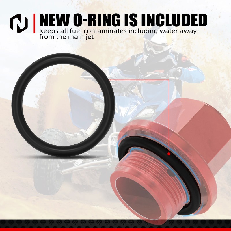 NICECNC Carburetor Sump Drain Plug for Multiple Motorcycle Models