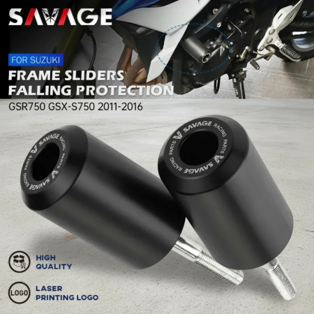 SAVAGE Motorcycle Frame Slider Crash Protectors for SUZUKI GSR750/GSXS 750