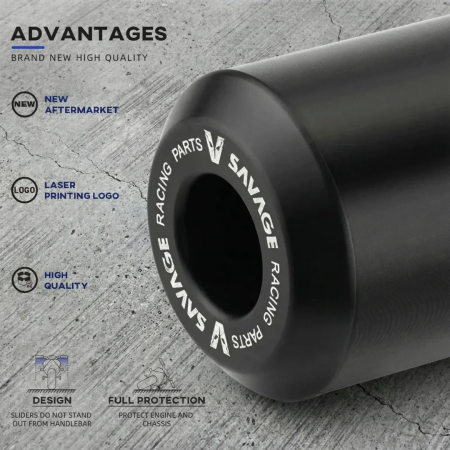 SAVAGE Motorcycle Frame Slider Crash Protectors for SUZUKI GSR750/GSXS 750