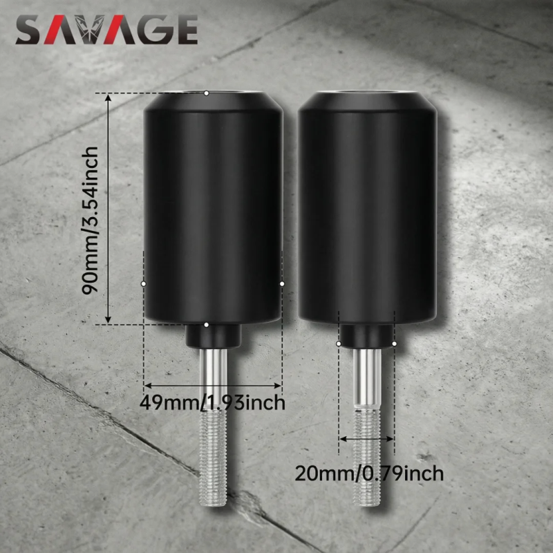SAVAGE Motorcycle Frame Slider Crash Protectors for SUZUKI GSR750/GSXS 750