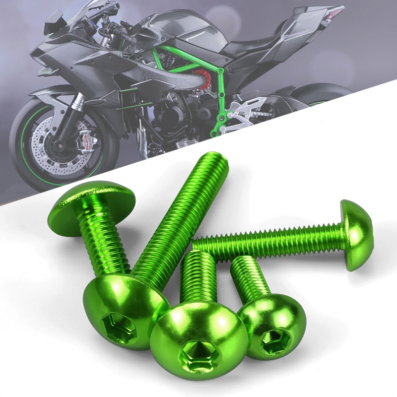 190-Piece Motorcycle Fairing Bolt Kit for Kawasaki & Ninja Models
