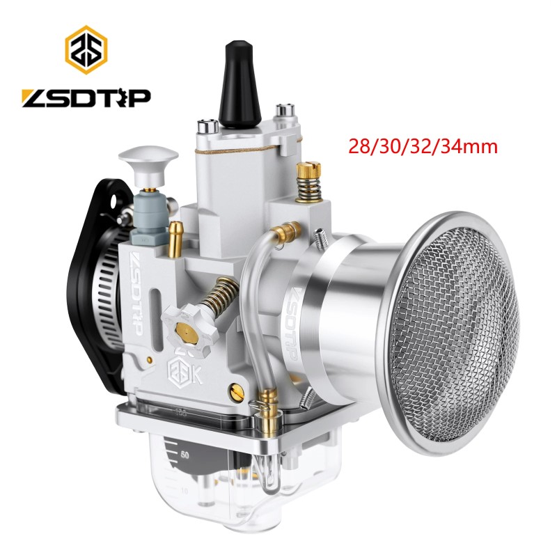 ZSDTRP Universal 2T & 4T Carburetor Set for 125cc-350cc with Air Filter
