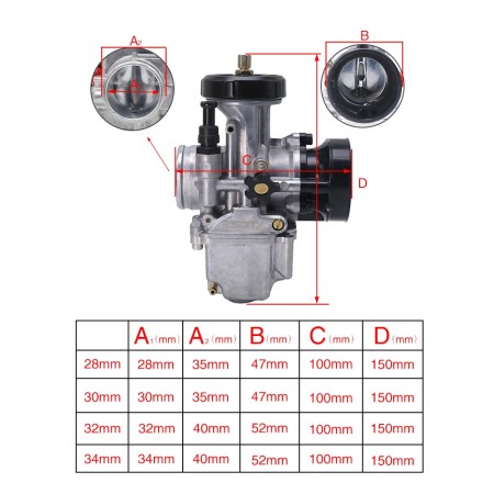 ZSDTRP KOSO PWK KSR Carburetor Kit - Multiple Sizes Available