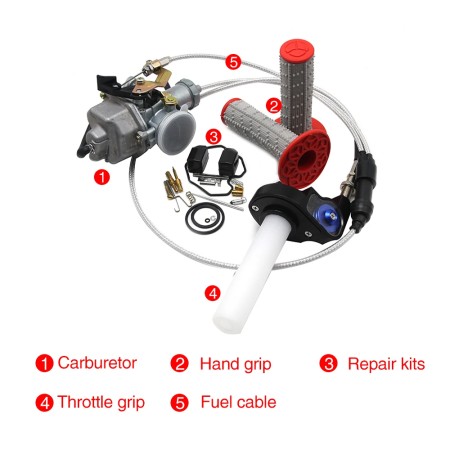ZSDTRP Tuned Power Jet PZ30 Keihin Carburetor Kit for Honda & Yamaha
