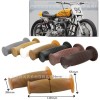 Vintage 22mm Rubber Motorcycle Handlebar Grips for Harley & Cafe Racer