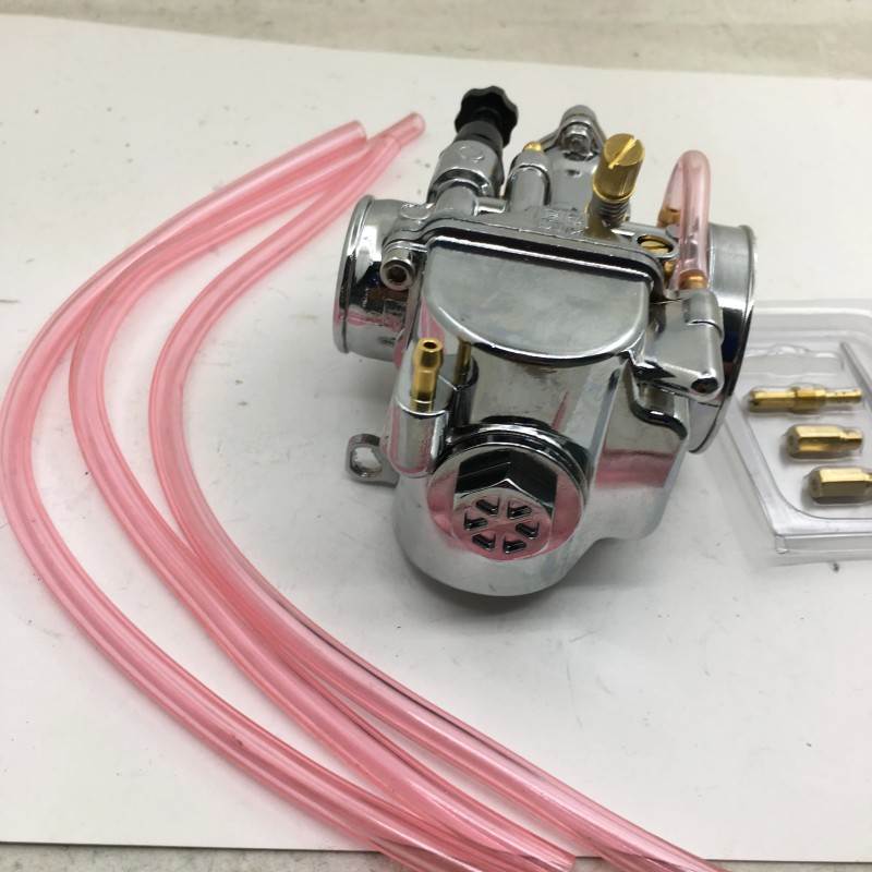 SherryBerg 28mm PWK Chrome Carburetor with Power Jet